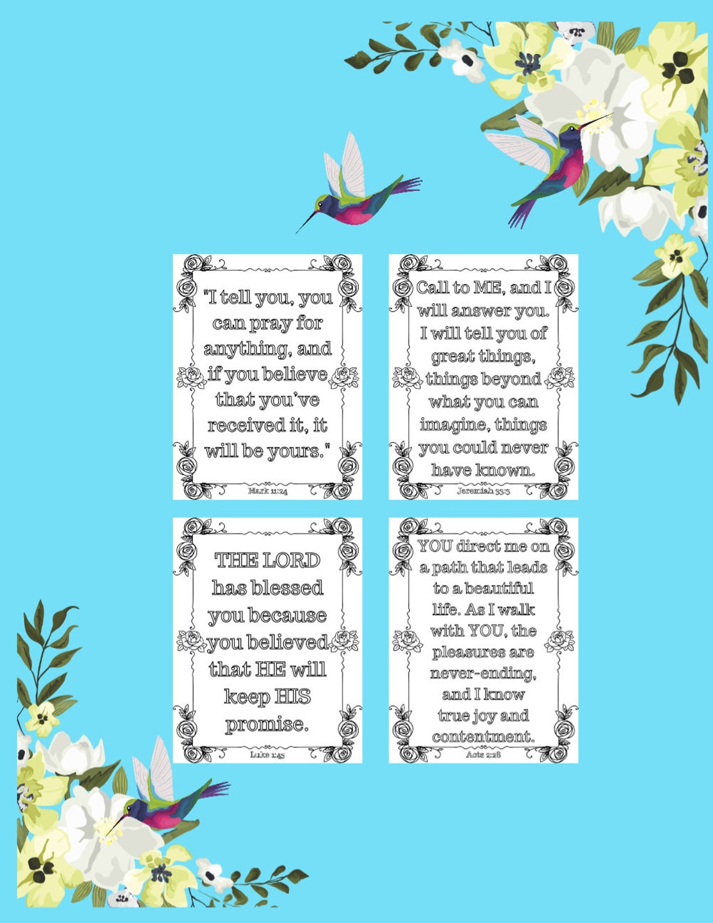 31 Encouraging Bible Verses Coloring Book by Tai East